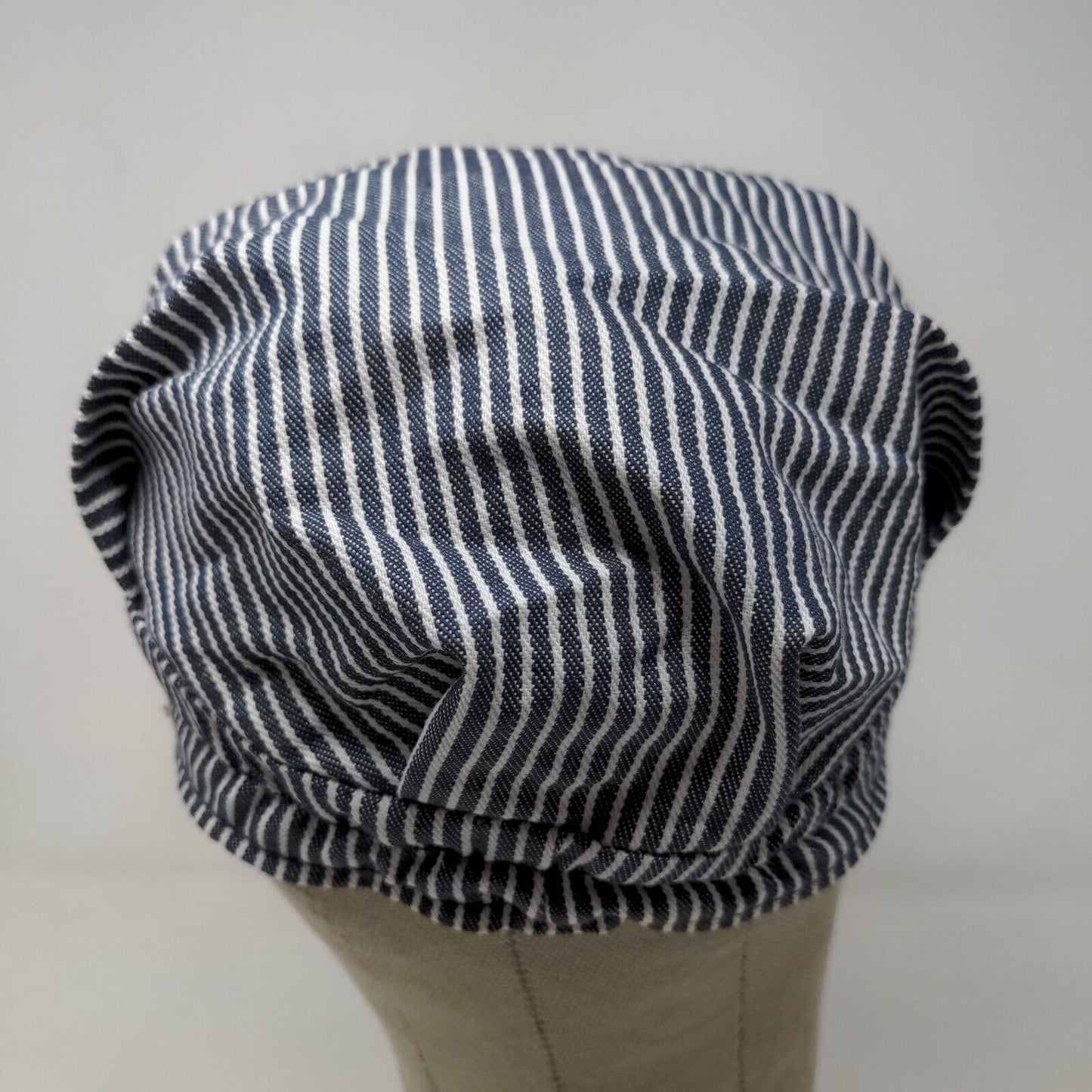 Imaginerium Boys Train Conductor Hat Blue White Striped 2008 Toys R' Us