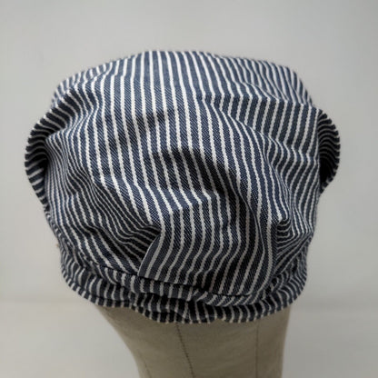 Imaginerium Boys Train Conductor Hat Blue White Striped 2008 Toys R' Us