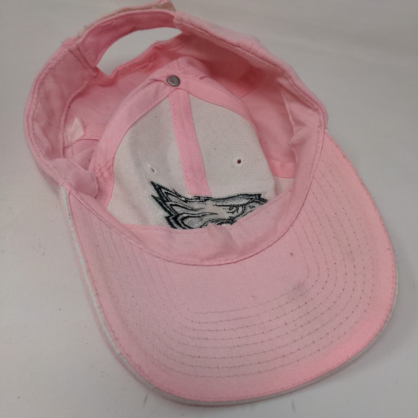 Unbranded Women's Strapback Hat Pink Adjustable Embroidered Eagle Logo