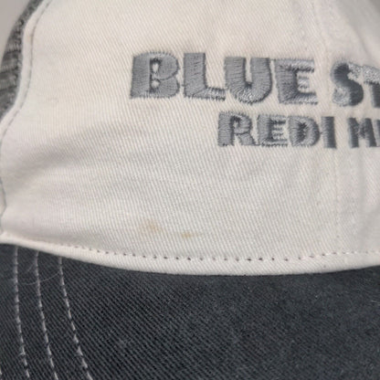 Blue Star Redi Mix Richardson Style 111 Gray White Hat Snapback Size MD / LG
