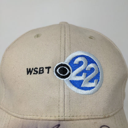 WSBT ABC 22 Men's Slideback Hat Tan OSFA Autographed Signed Cotton