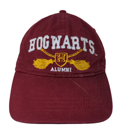 Harry Potter Men's Slideback Hat Red OSFM 14+ Embroidered Hogwarts Alumni Logo