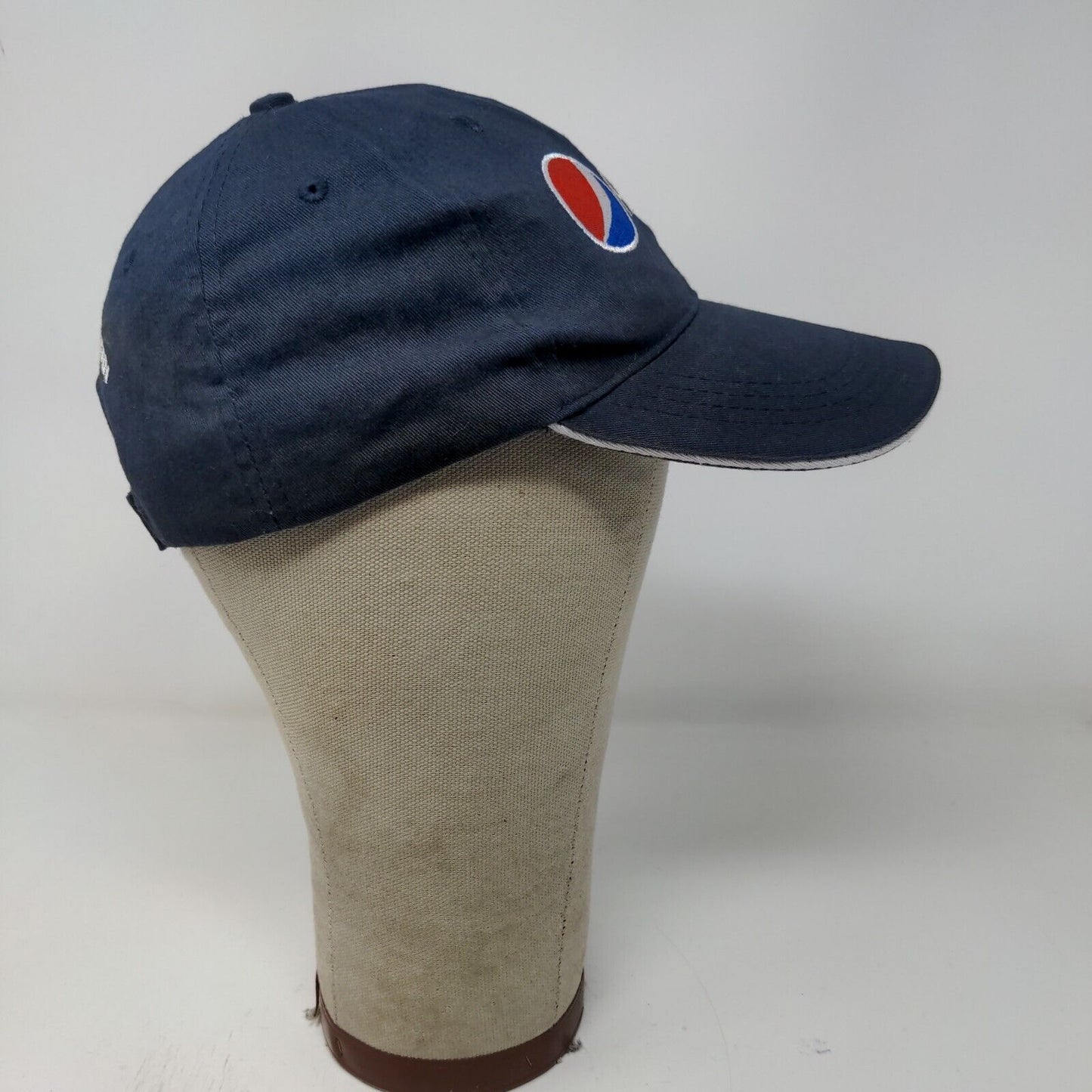 SodaGear Mens Strapback Pepsi Hat Blue Adjustable Embroidered Logo Patriotic