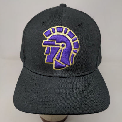 The Game Men's Snapback Hat Black OSFM Embroidered Trojan Acrylic Wool Blend
