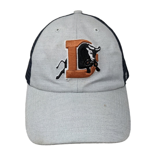 '47 Brand Men's Snapback Hat White Blue OSFA Mesh Back Durham Bulls Minor League