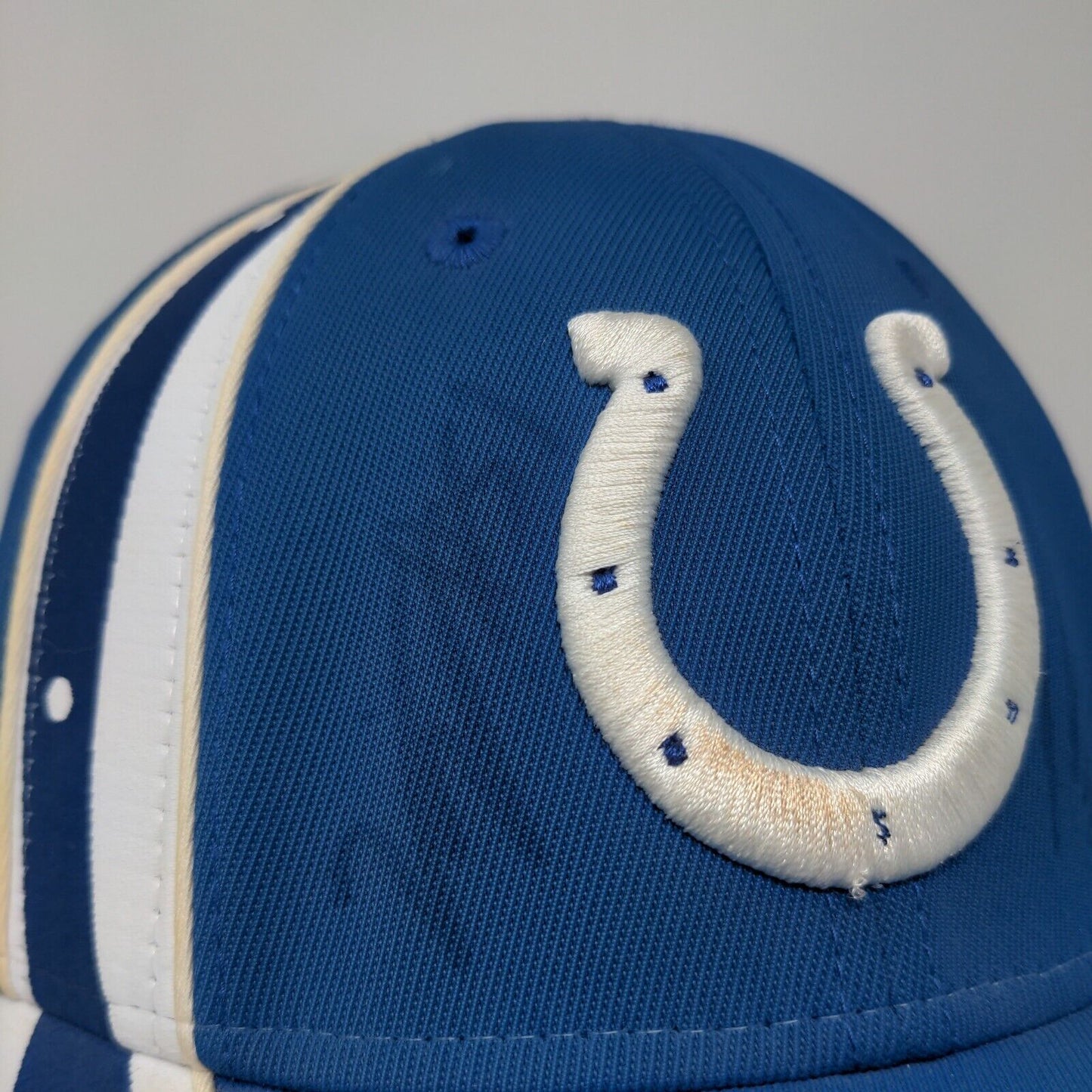 Reebok Men's NFL Indianapolis Colts Hat Blue OSFA Autographed Signed Multiple