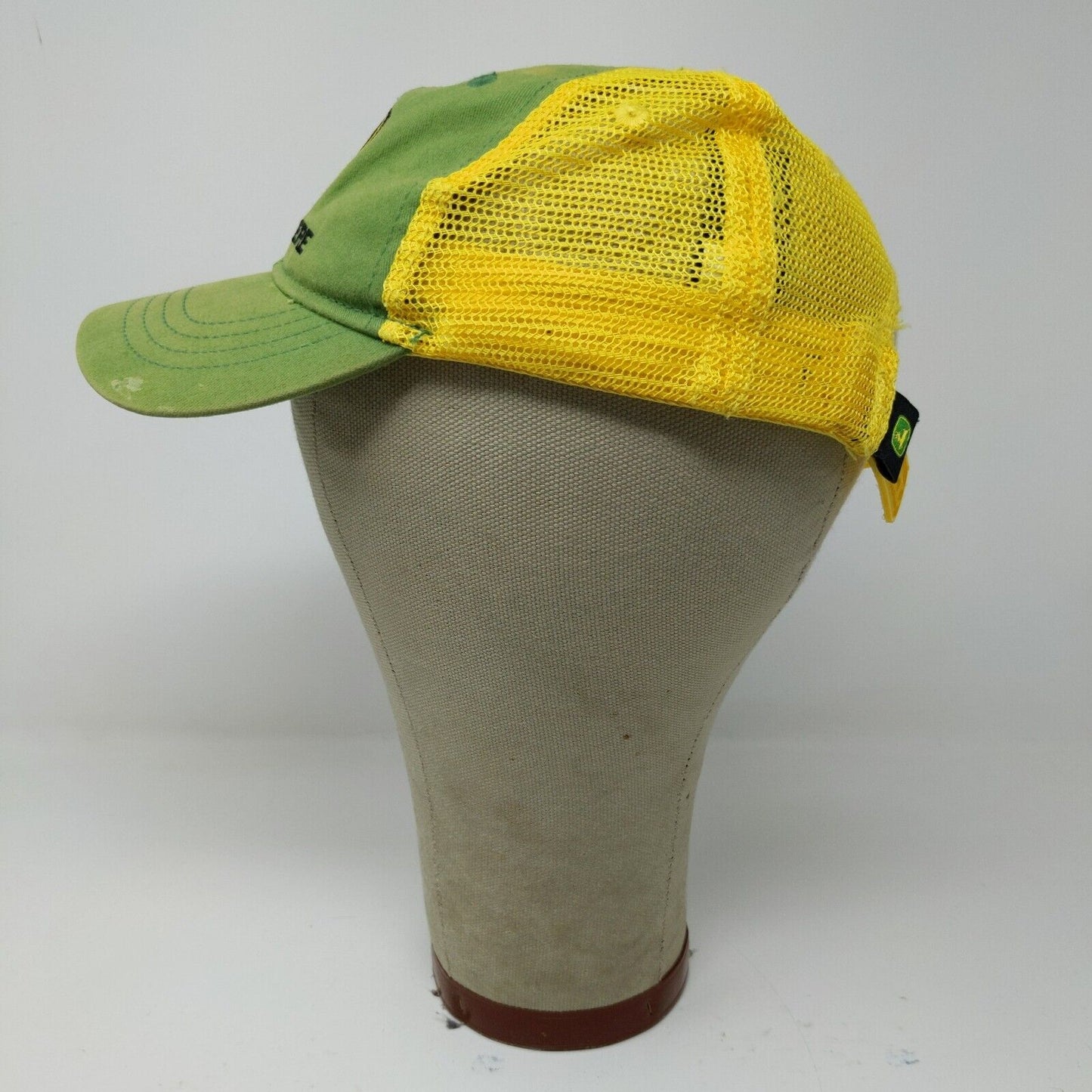 John Deere Toddler Hat Green Yellow One Size Meshback Snapback Embroidered Logo