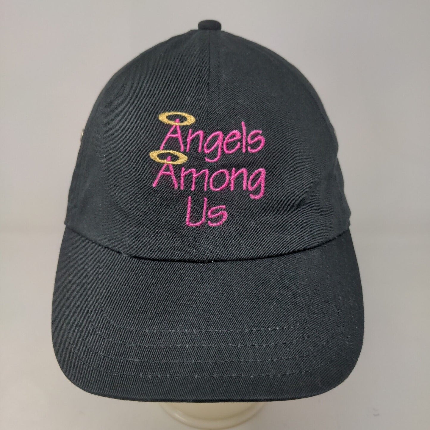 Hyp Hats Men's Slideback Cap Black Size OSFA Embroidered Angels Among Us Logo