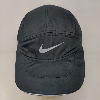 Nike Dri Fit Tailwind Men's Strapback Hat Black Adjustable Graphic Swoosh Logo