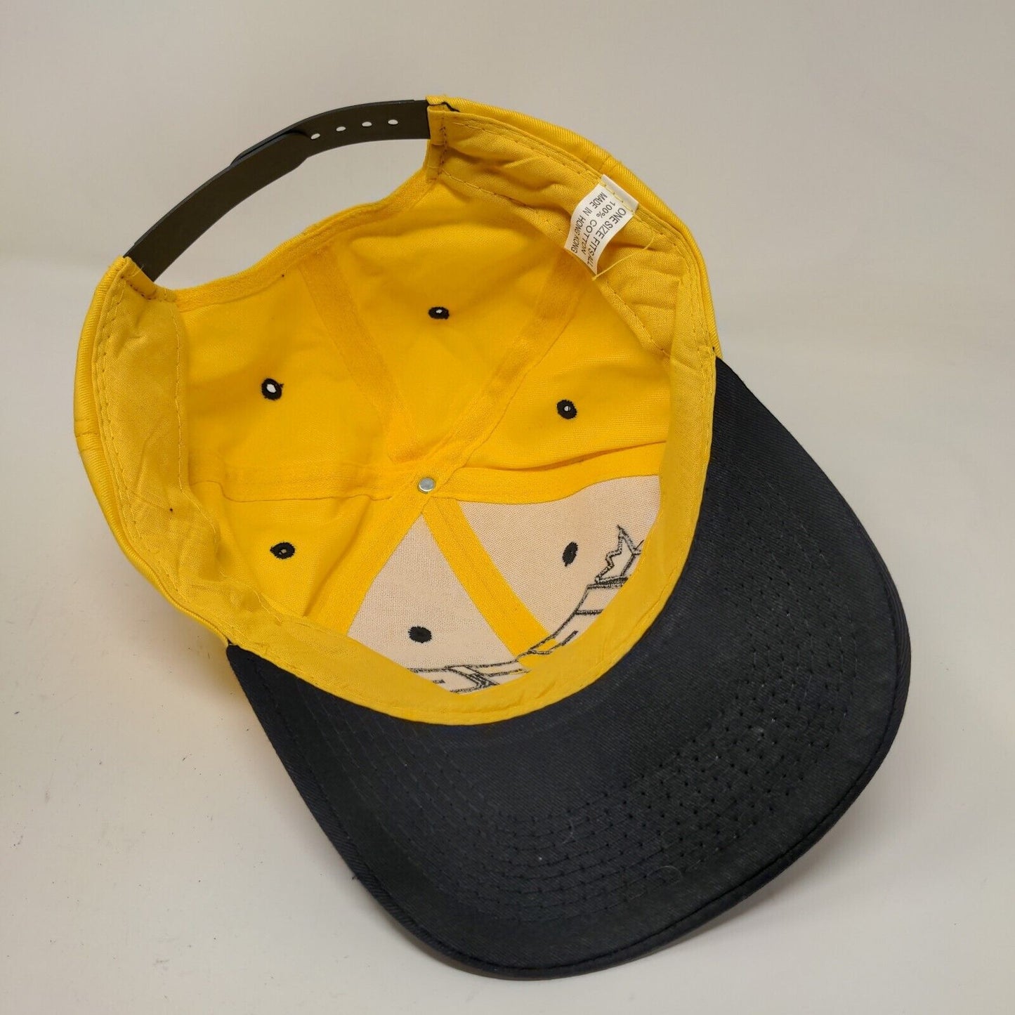 Jegs High Performance Men's Snapback Hat Yellow Black OSFA Embroidered Logo
