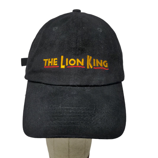 Disney The Lion King Slideback Hat Cap Embroidered Black Adjustable Broadway