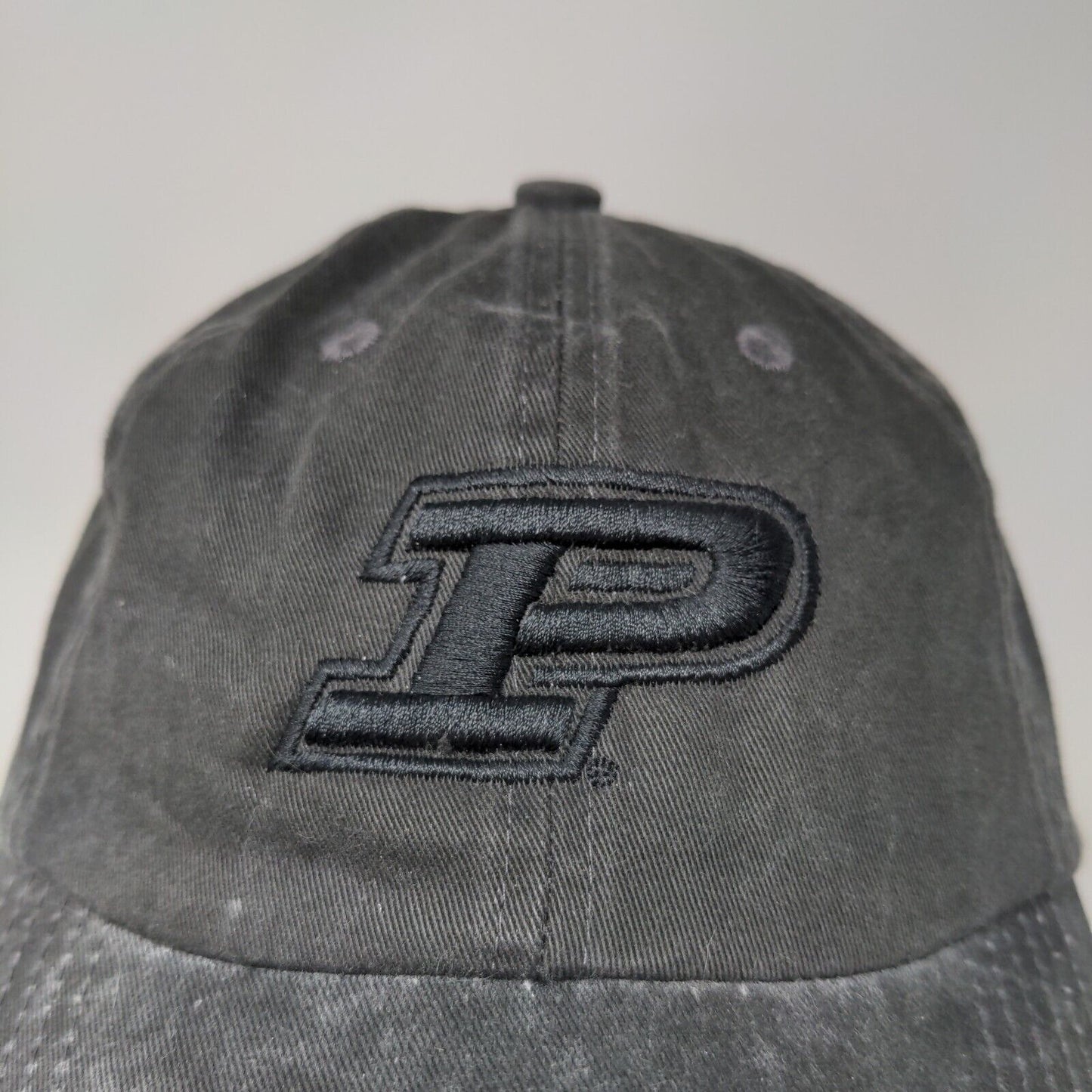 Port Authority Men's Slideback Hat Gray Purdue Boilermakers Embroidered Logo