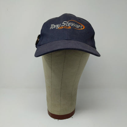 Tony Stewart Fan Club Snapback Hat W/ Vintage 1st Win 1999 Pin Blue