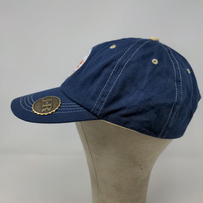 JR Cigars Men's Strapback Hat Blue Adjustable Embroidered Logo