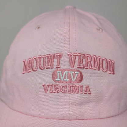 Prairie Mountain Women's Slideback Hat Pink Adjustable Embroidered Mt Vernon