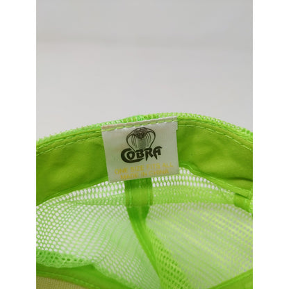FRAT Mesh Back Snapback Trucker Hat Bright Pink & Green Cap OSFA