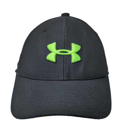 Under Armour Boy's Fitted Hat Black Size S/M Embroidered Logo Classic Fit