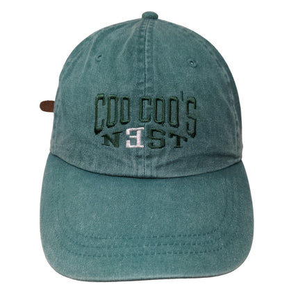 Adams Men's Slideback Hat Blue Green Adjustable Coo Coo's Nest Wakefield NH