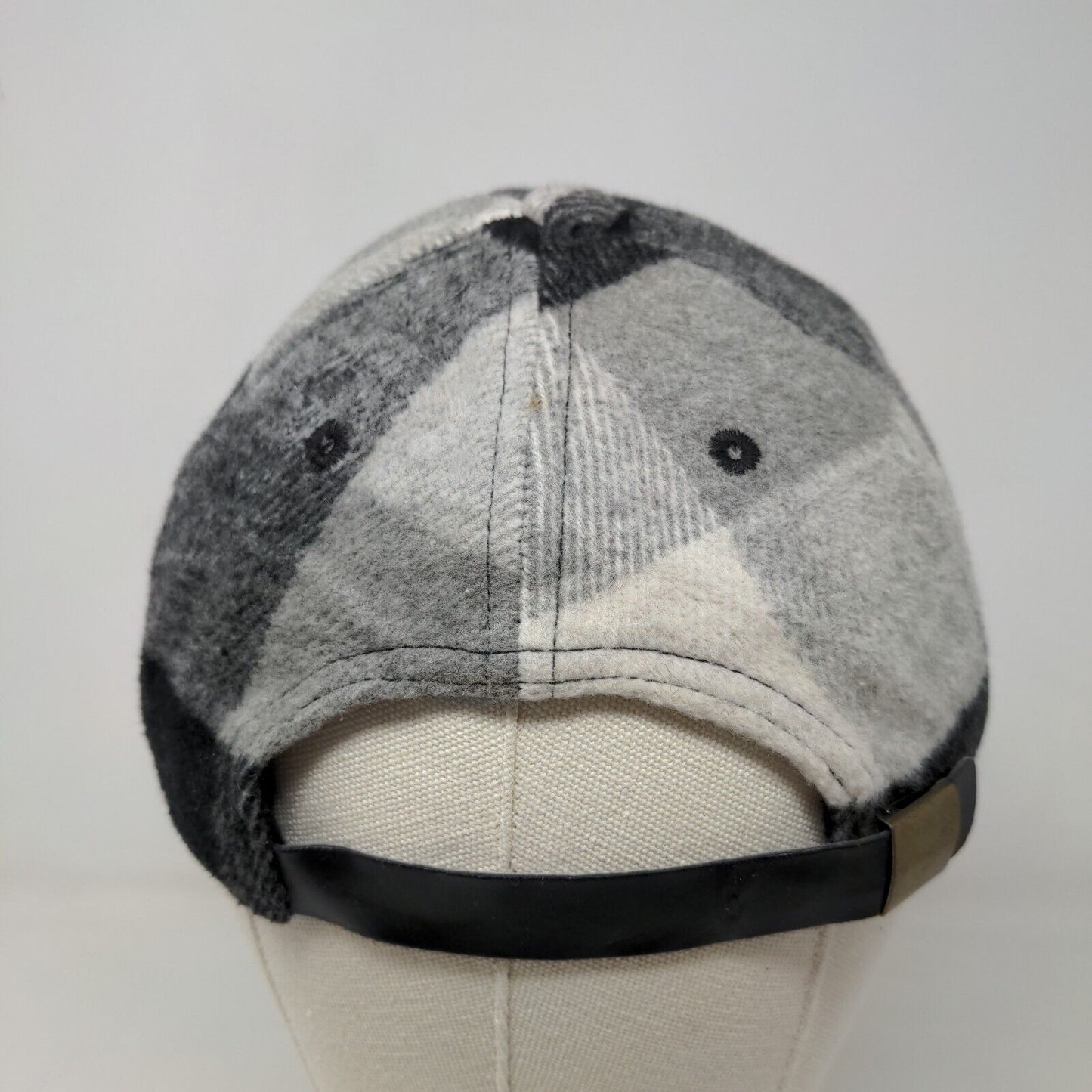 Unbranded Men's Slideback Hat Multicolor Check Pattern Wool Blend