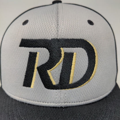 Richardson Men's Fitted Hat Black Gray Size Small-Medium Embroidered