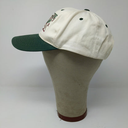 Toppers Clinton County BEEF Snapback Hat White Green Embroidered Text OSFA