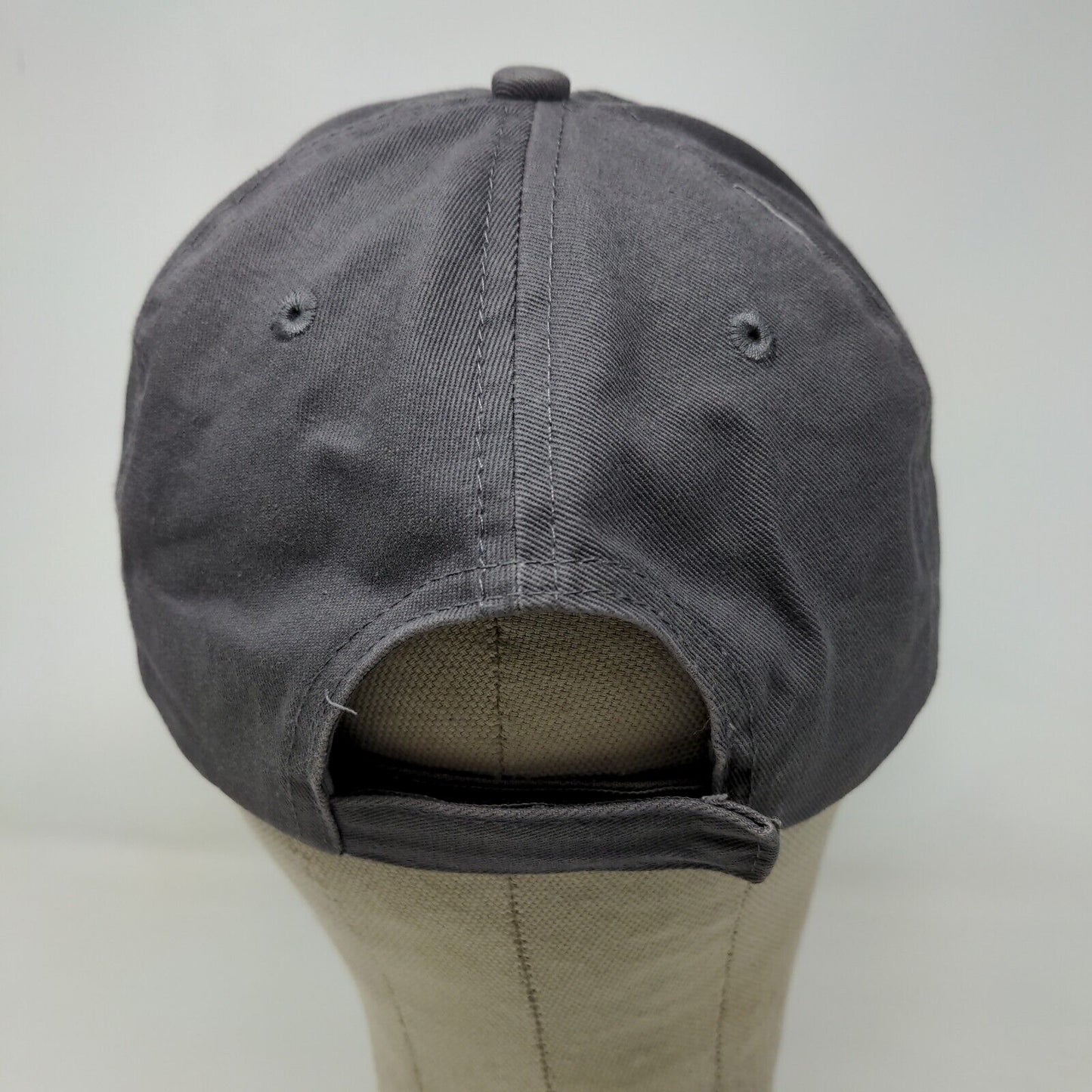 Unbranded Men's Strapback Hat Gray OSFM 100% Cotton Adjustable