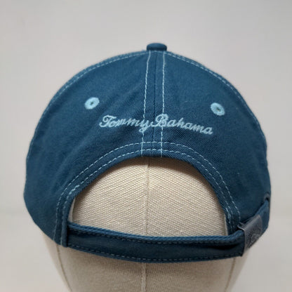 Tommy Hilfiger Men's Slideback Hat Blue Size OS Embroidered Fish Logo Cotton