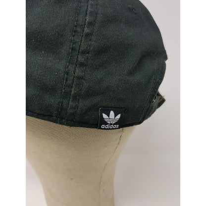 Adidas Slideback Hat OSFM Black Adjustable Brand With 3 Stripes