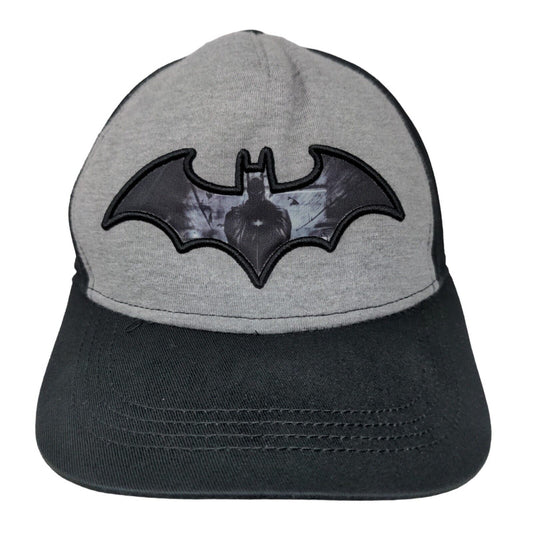 Batman Boy's Snapback Hat Black Gray Size L/XL 8+ Years Embroidered Logo