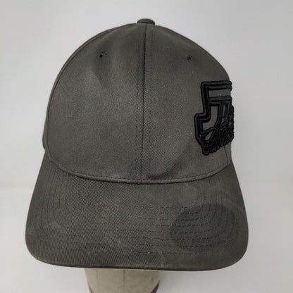 Yupoong Men's FlexFit JDK Fitted Hat Gray Size L/XL Embroidered Logo