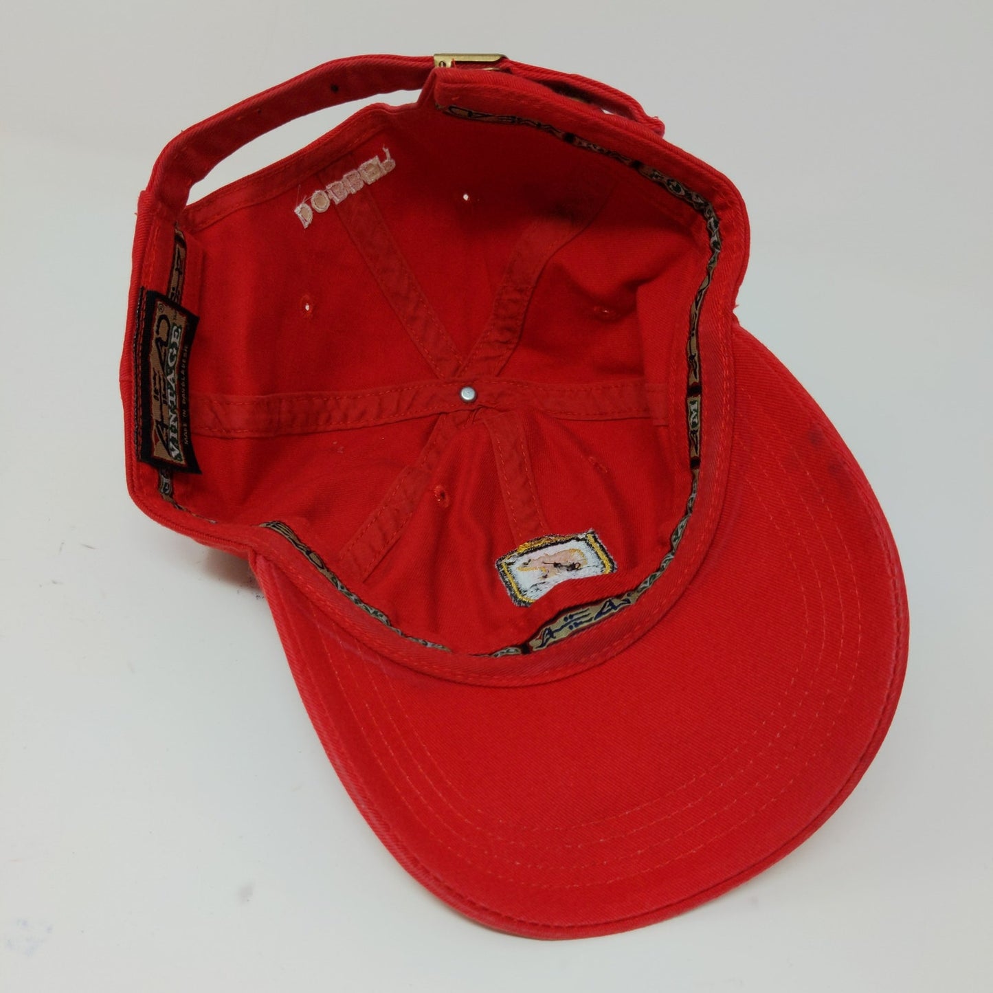 Las Vegas Bear's Best Golf Course Dobber Slideback Hat Embroidered Logo Red