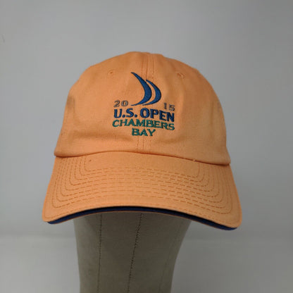 USGA Men's Slideback Hat Orange Adjustable US Open Chamber's Bay 2015