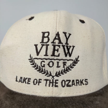 Nissin Men's Bay View Golf Snapback Hat Tan Brown OSFM Distressed
