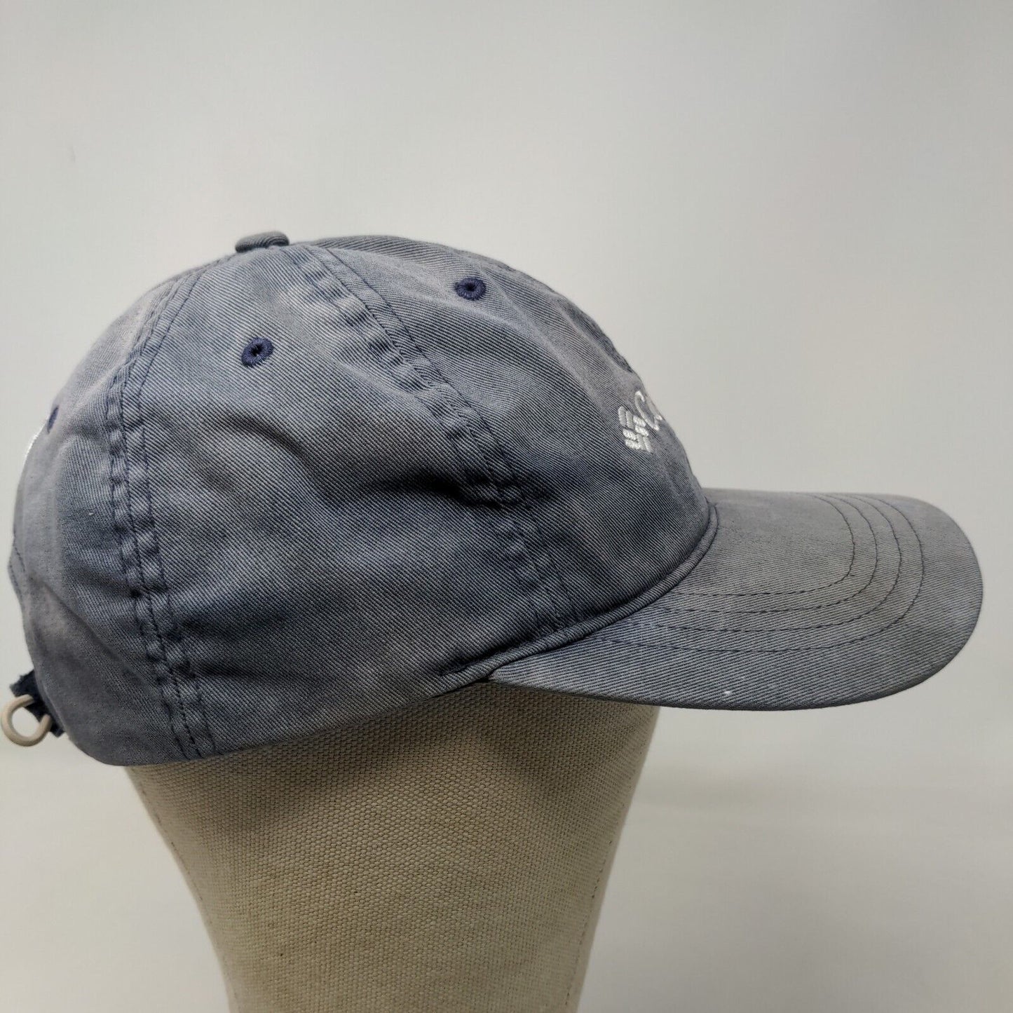 Columbia PFG Men's Strapback Hat Blue Size O/S Embroidered Logo Distressed