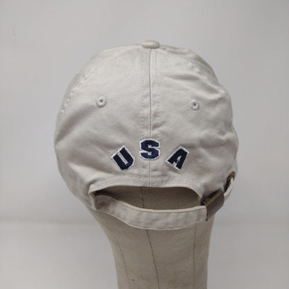 Sonoma Men's Slideback Hat Cap Tan OSFA Patriotic Embroidered Flag Logo