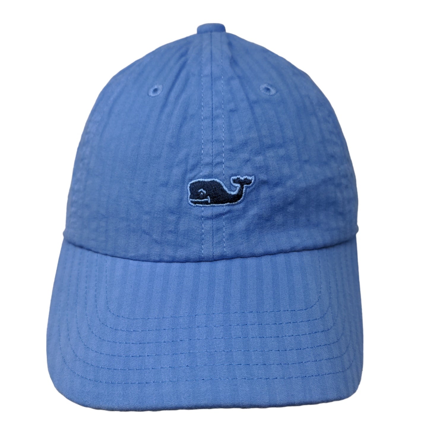 Vineyard Vines Men's Slideback Hat Blue Embroidered Whale Logo Cotton Blend