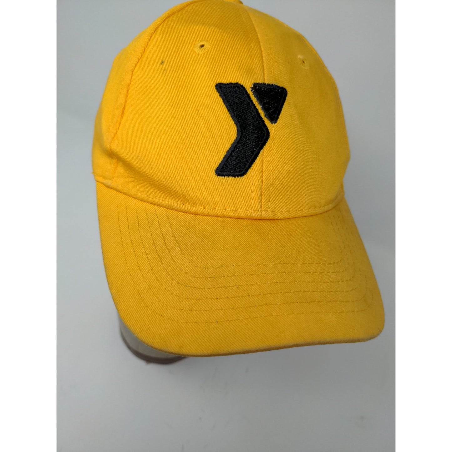 Youth Boys YMCA Strapback Hat Adjustable Embroidered Logo Yellow Cap