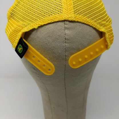 John Deere Toddler Hat Green Yellow One Size Meshback Snapback Embroidered Logo