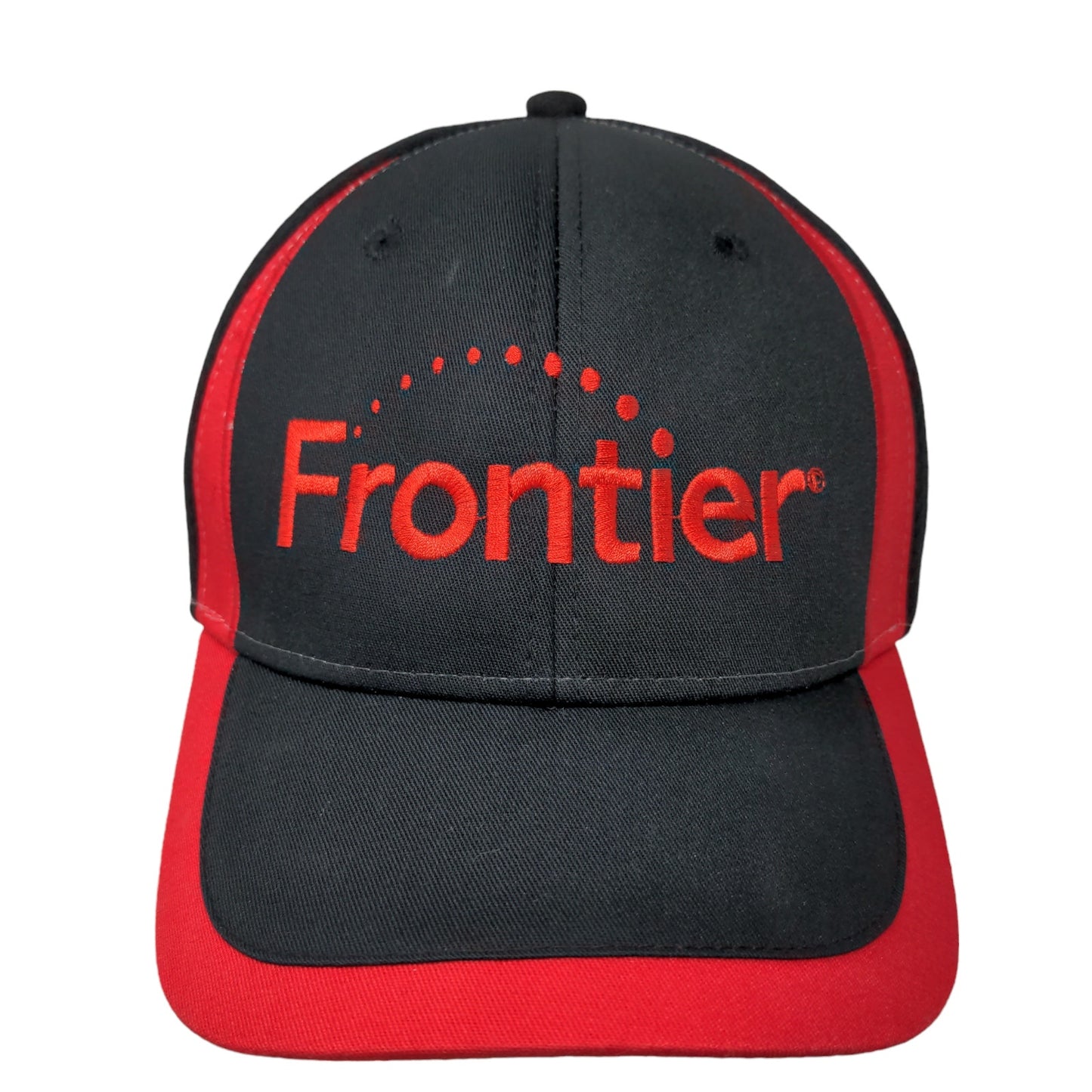 WearGuard Men's Strapback Hat Black OSFA Embroidered Frontier Internet Logo