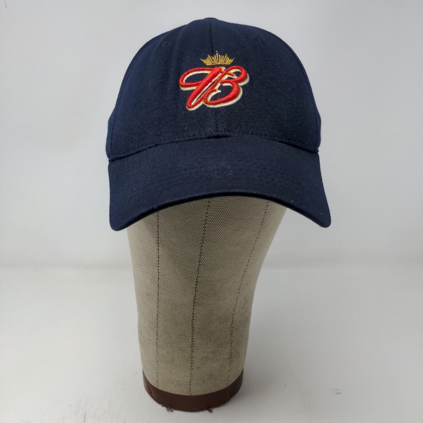 Budweiser One Fit Mens Hat Blue OSFA Embroidered Logo Acrylic Blend