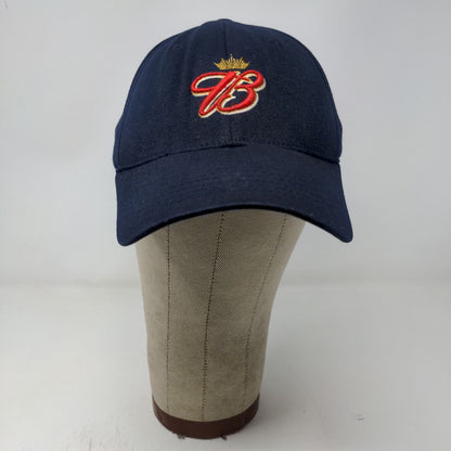 Budweiser One Fit Mens Hat Blue OSFA Embroidered Logo Acrylic Blend