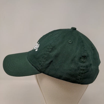 Unbranded Men's Slideback Hat Green Adjustable Embroidered Wonder Logo Cotton