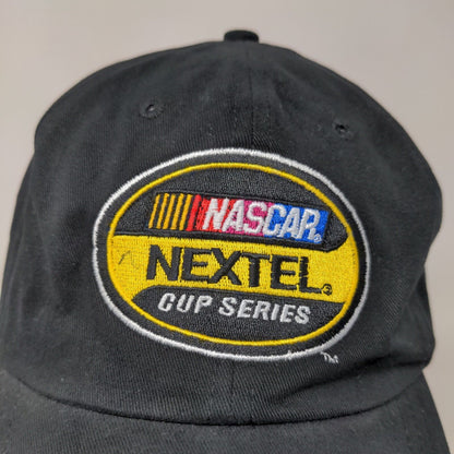 Nascar Men's Nextel Cup Series Strapback Hat Black OSFA Embroidered Logo