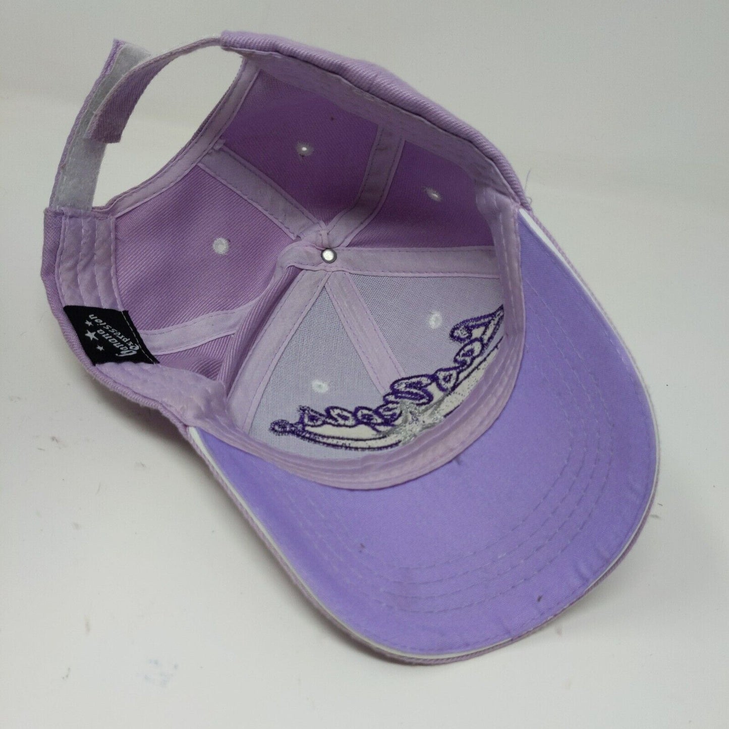 Purple LAS VEGAS baseball cap hat with Silver Star Embroidered Adjustable