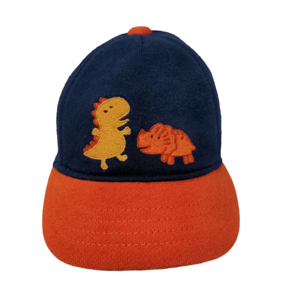 Gymboree Baby Stretchy Hat Blue Size 0-3 Months Embroidered Dinosaurs