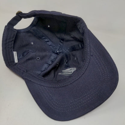 Unbranded Men's Slideback Hat Blue Adjustable Embroidered Flag Winter Logo