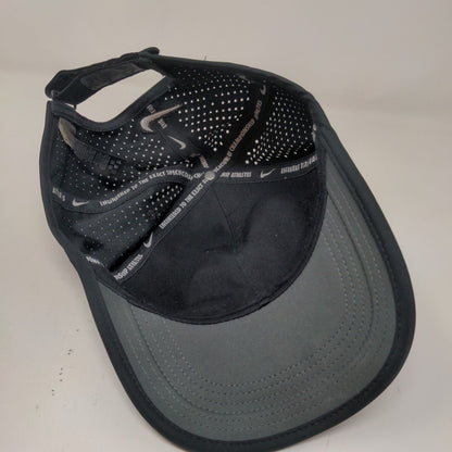 Nike Men's Baseball Cap Hat Black OSFM Embroidered Swoosh Logo