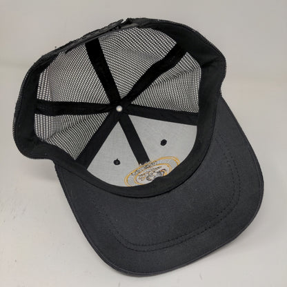 USMC United States Marine Corps Snapback Mesh Back Hat Blue Adjustable