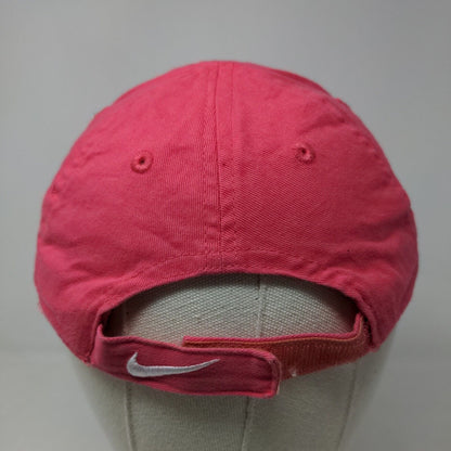 Nike Girl's Strapback Hat Pink Size Child 100% Cotton Embroidered Swoosh Logo