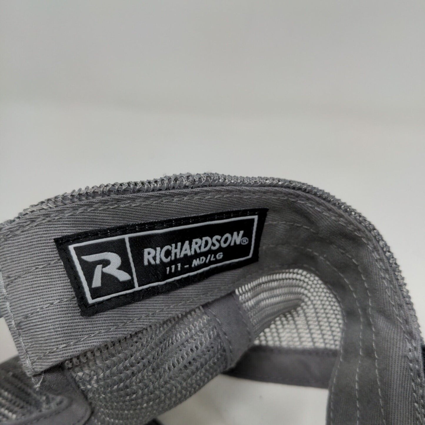 Blue Star Redi Mix Richardson Style 111 Gray White Hat Snapback Size MD / LG